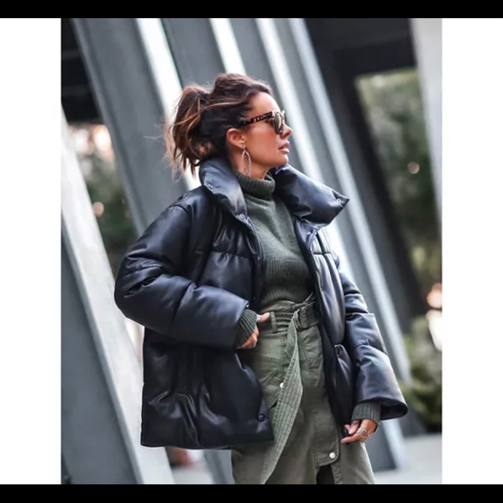 Bagatelle oversized Leather Puffer